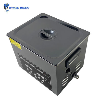 6.5L décapant ultrasonique dentaire 180W machine de nettoyage d'acier inoxydable de noir de 1,43 gallons