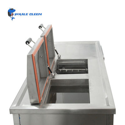 Machine de nettoyage ultrasonique industrielle 61L avec la pulvérisation de chauffage de nettoyage de deux bains
