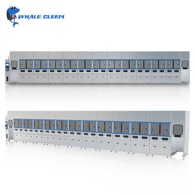 Nettoyeur à ultrasons automatique PLC multi-réservoir 175L avec bras mécanique pour pièces automobiles et métalliques