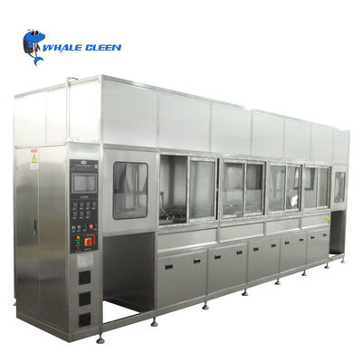 Système de séchoir à ultrasons industriel à quatre réservoirs 360L pour le dégraissage et le nettoyage de précision des pièces